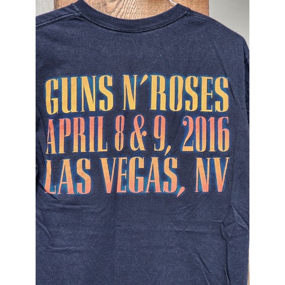 Guns N Roses Las Vegas 2016 Band T-Shirt 2 Sides Black Size Medium Rock - Picture 4 of 5